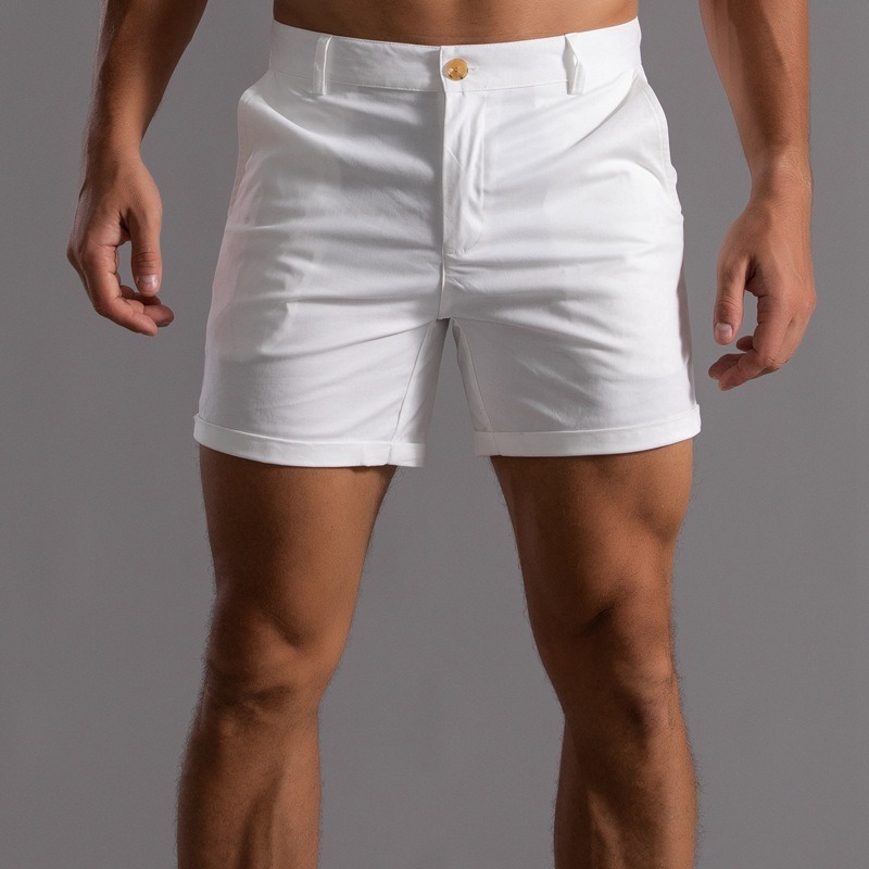 Shorts Chino Slim - Heren Slim Fit Chino Shorts met