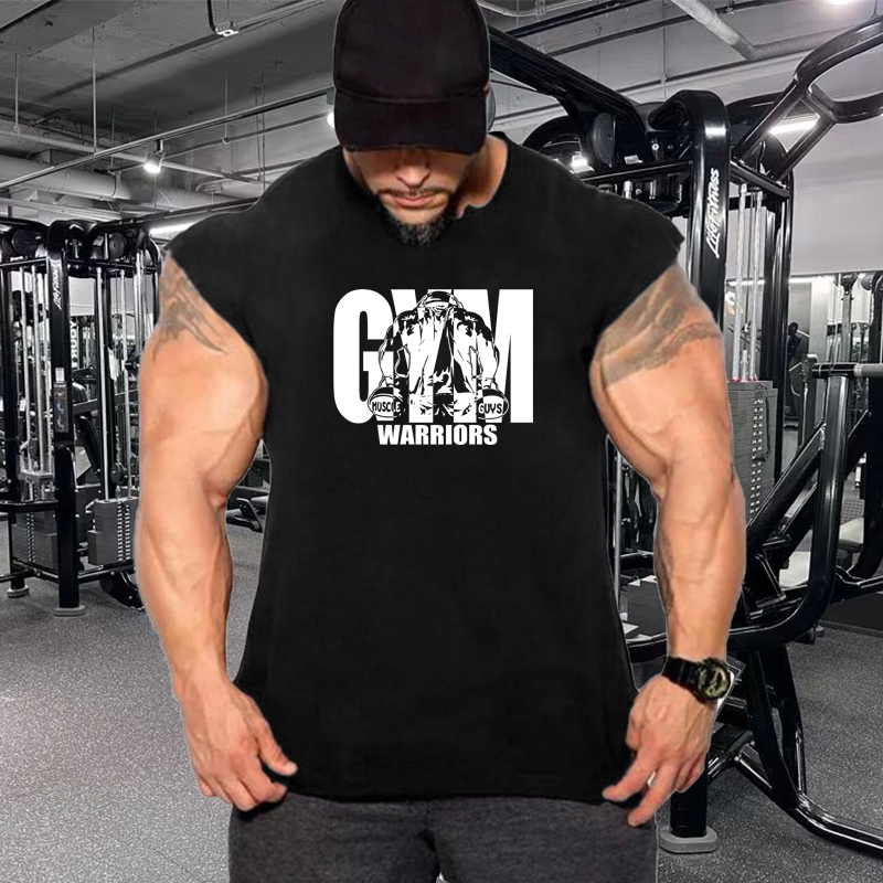 Tank Top Muscle - Zomer Fitness Ademend Katoen Mouwloze T-shirts