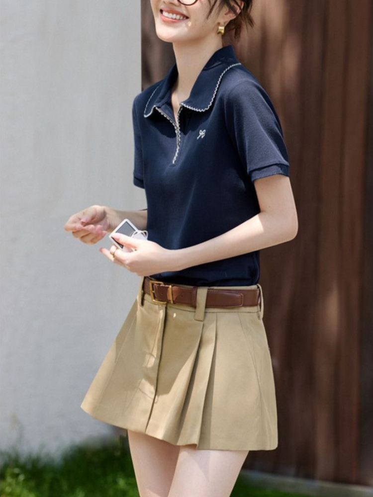 Dames Slim Fit Figuurvormende  - Polo Shirt Pique recensie en prijs