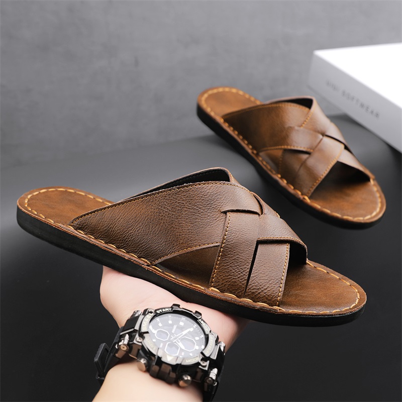 Echt leer Heren Casual Sandale - Flip Flop Leather Men recensie en prijs