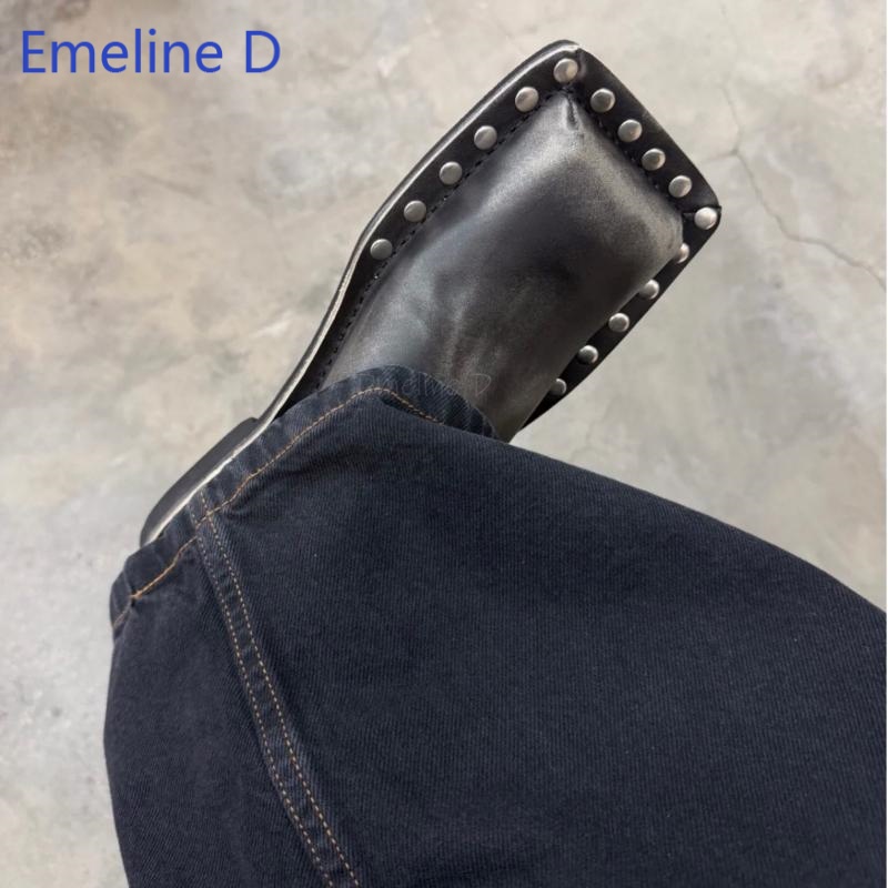 Unisex muiltjes met vierkante  - Flip Flop Leather Men recensie en prijs